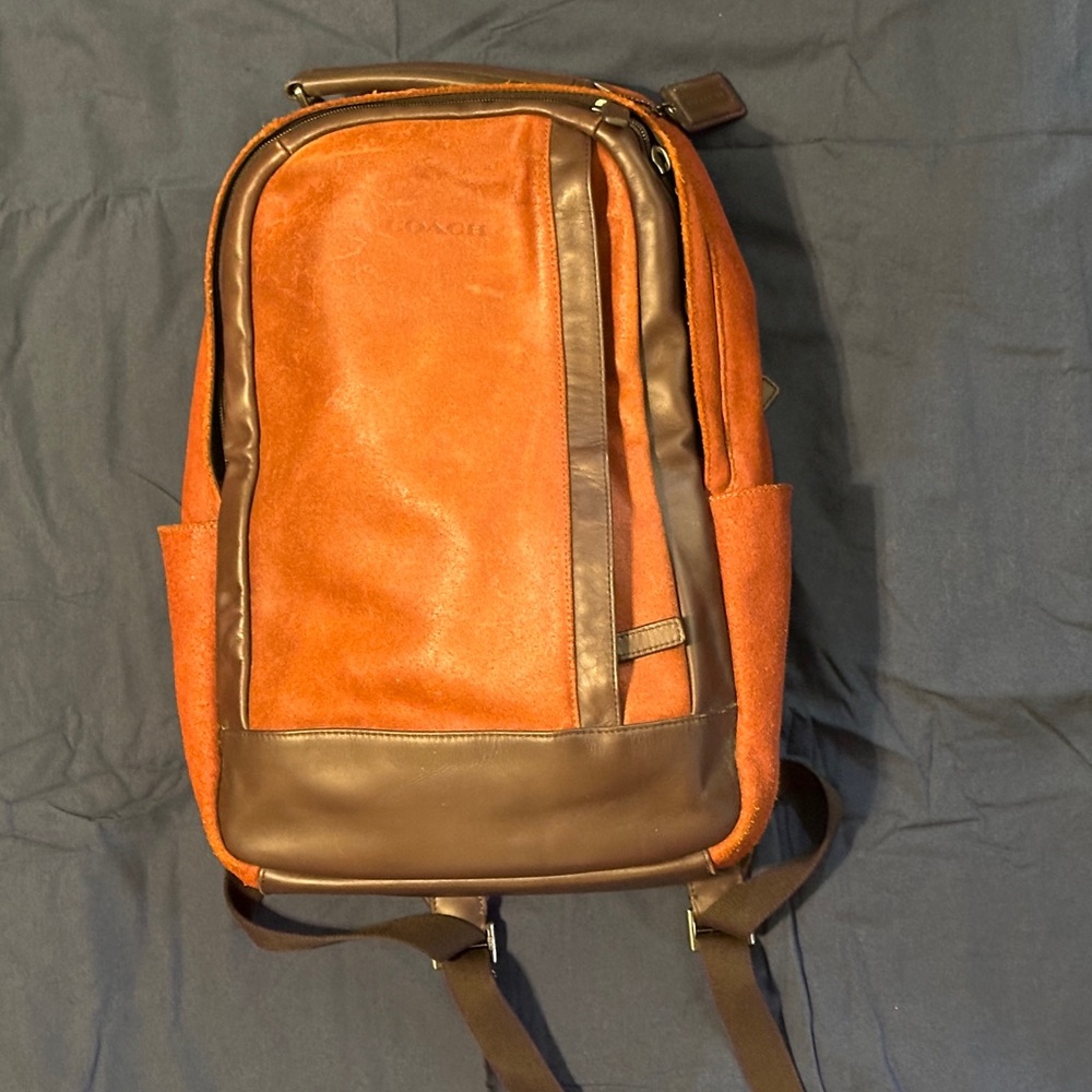 Vintage Coach Brick colored Backpack
